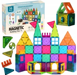 Edukacyjne Magnetyczne Panele Konstrukcyjne - Układanka 56el.